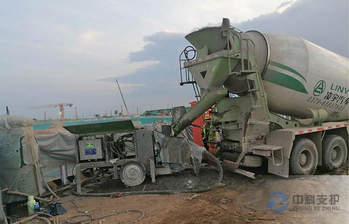 液压混凝土湿喷机广泛应用于混凝土喷射施工作业